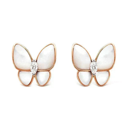 [⭐Hevara Jewelry]BUTTERFLY MOP DIAMOND EARRINGS