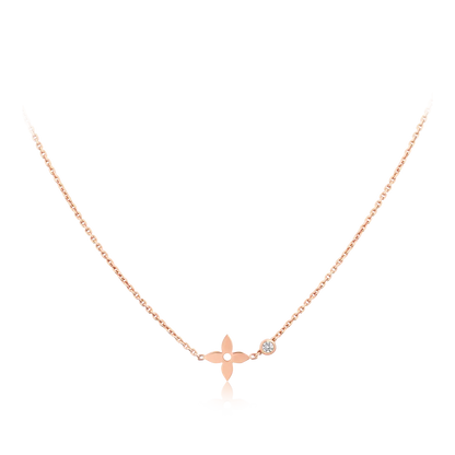 [⭐Hevara Jewelry]BLOSSOM PENDANT PINK GOLD AND DIAMOND