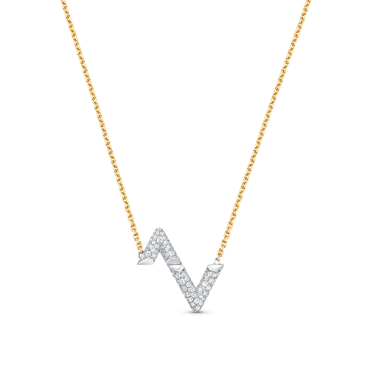 [⭐Hevara Jewelry]VOLT SILVER DIAMOND PEDANT NECKLACE