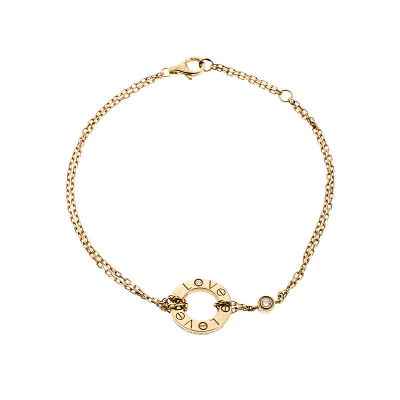 [⭐Hevara Jewelry]LOVE BRACELET 2 DIAMOND