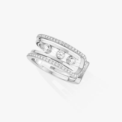 [⭐Hevara Jewelry]Move 10th Diamond Ring in Gold