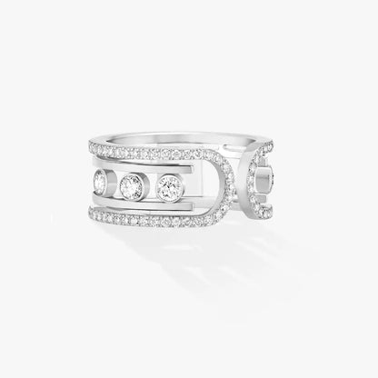 [⭐Hevara Jewelry]Move 10th Diamond Ring in Gold