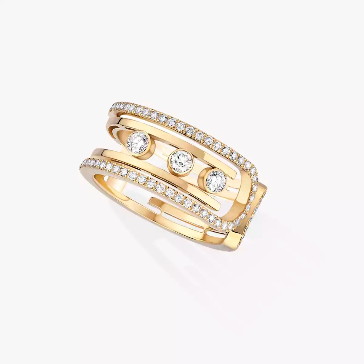 [⭐Hevara Jewelry]Move 10th Diamond Ring in Gold