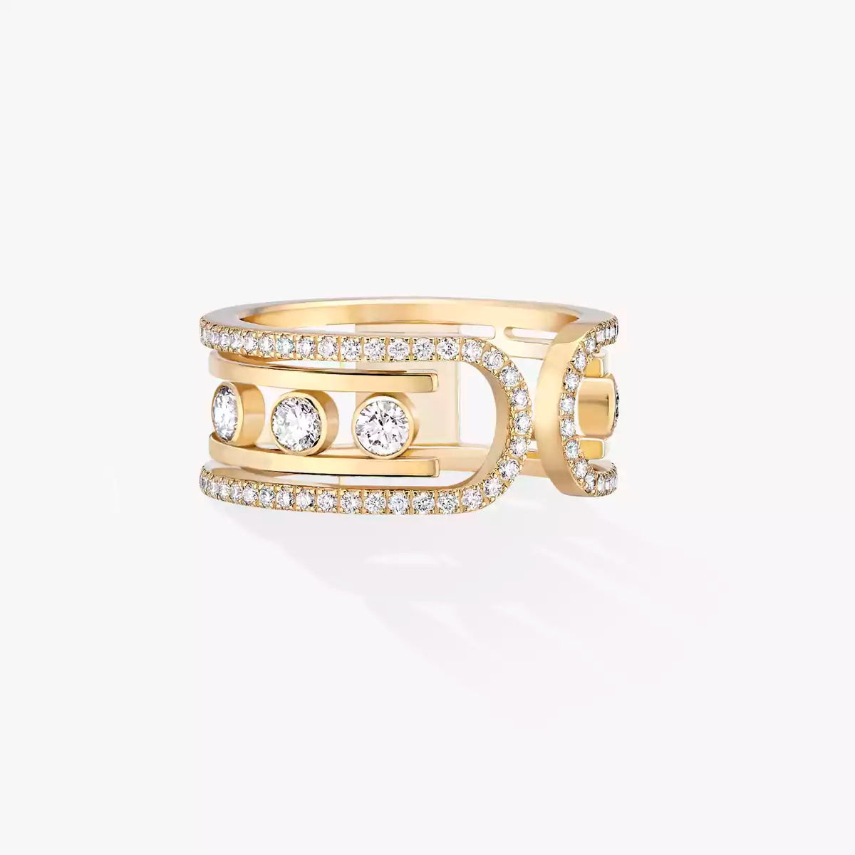[⭐Hevara Jewelry]Move 10th Diamond Ring in Gold