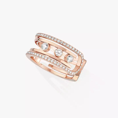 [⭐Hevara Jewelry]Move 10th Diamond Ring in Gold