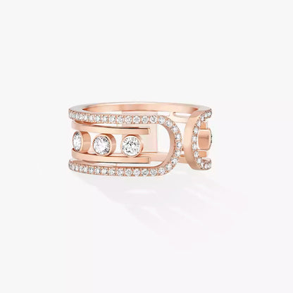 [⭐Hevara Jewelry]Move 10th Diamond Ring in Gold