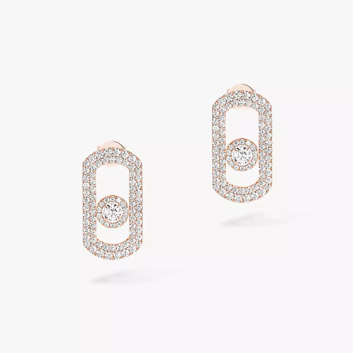 [⭐Hevara Jewelry]So Move Pave_-Set Diamond Earrings in Silver