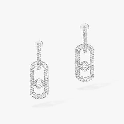 [⭐Hevara Jewelry]So Move XL Pave_-Set Diamond Pendant Earrings