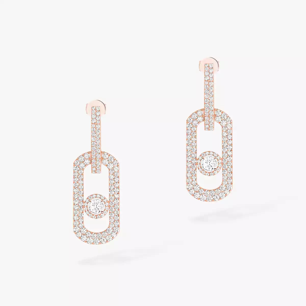 [⭐Hevara Jewelry]So Move XL Pave_-Set Diamond Pendant Earrings