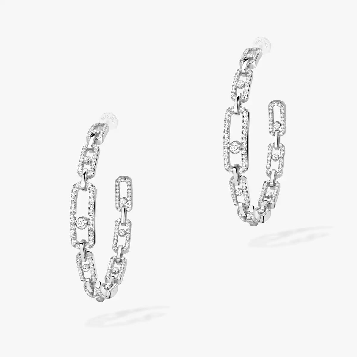 [[⭐Hevara Jewelry]Move Link Diamond Hoop Earrings
