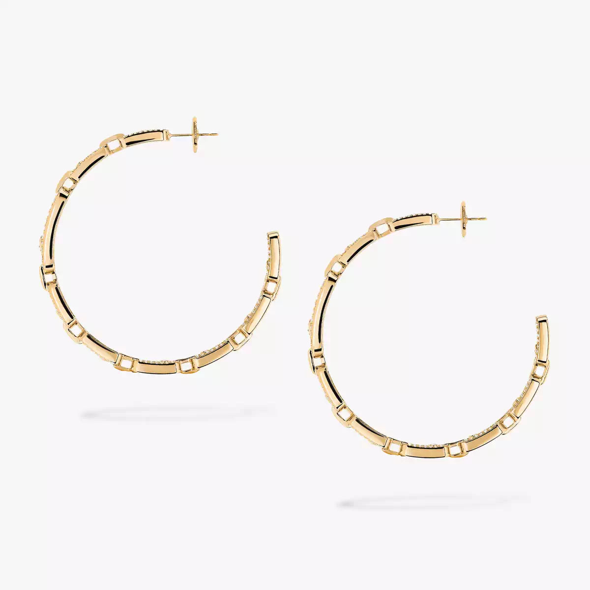 [[⭐Hevara Jewelry]Move Link Diamond Hoop Earrings