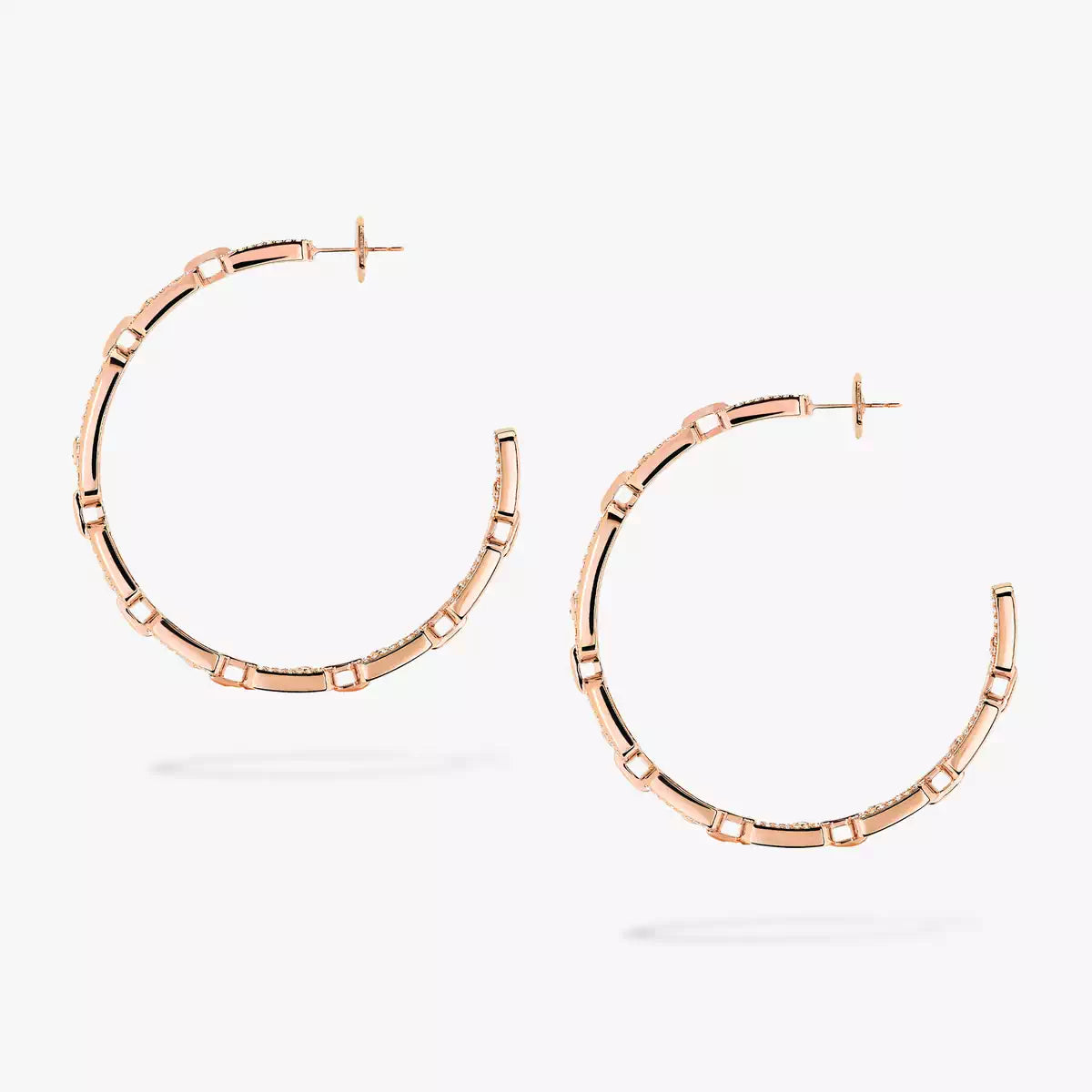 [[⭐Hevara Jewelry]Move Link Diamond Hoop Earrings