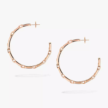 [[⭐Hevara Jewelry]Move Link Diamond Hoop Earrings