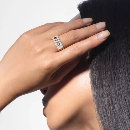 [⭐Hevara Jewelry] Move Noa Diamond Pave_ Ring
