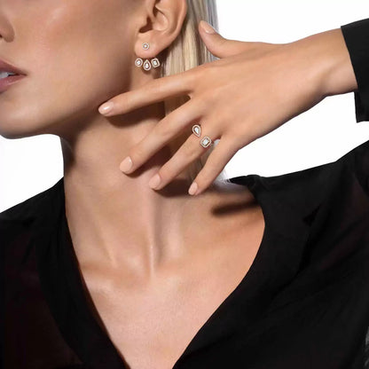 [⭐Hevara Jewelry] My Twin Trio  Diamond Earrings