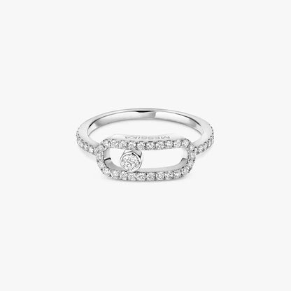 [⭐Hevara Jewelry]Move Uno Diamond Ring in Gold