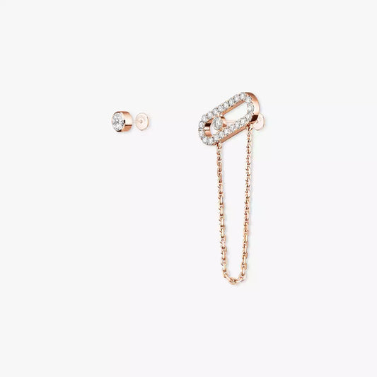 [⭐Hevara Jewelry]Move Uno Diamond Earrings