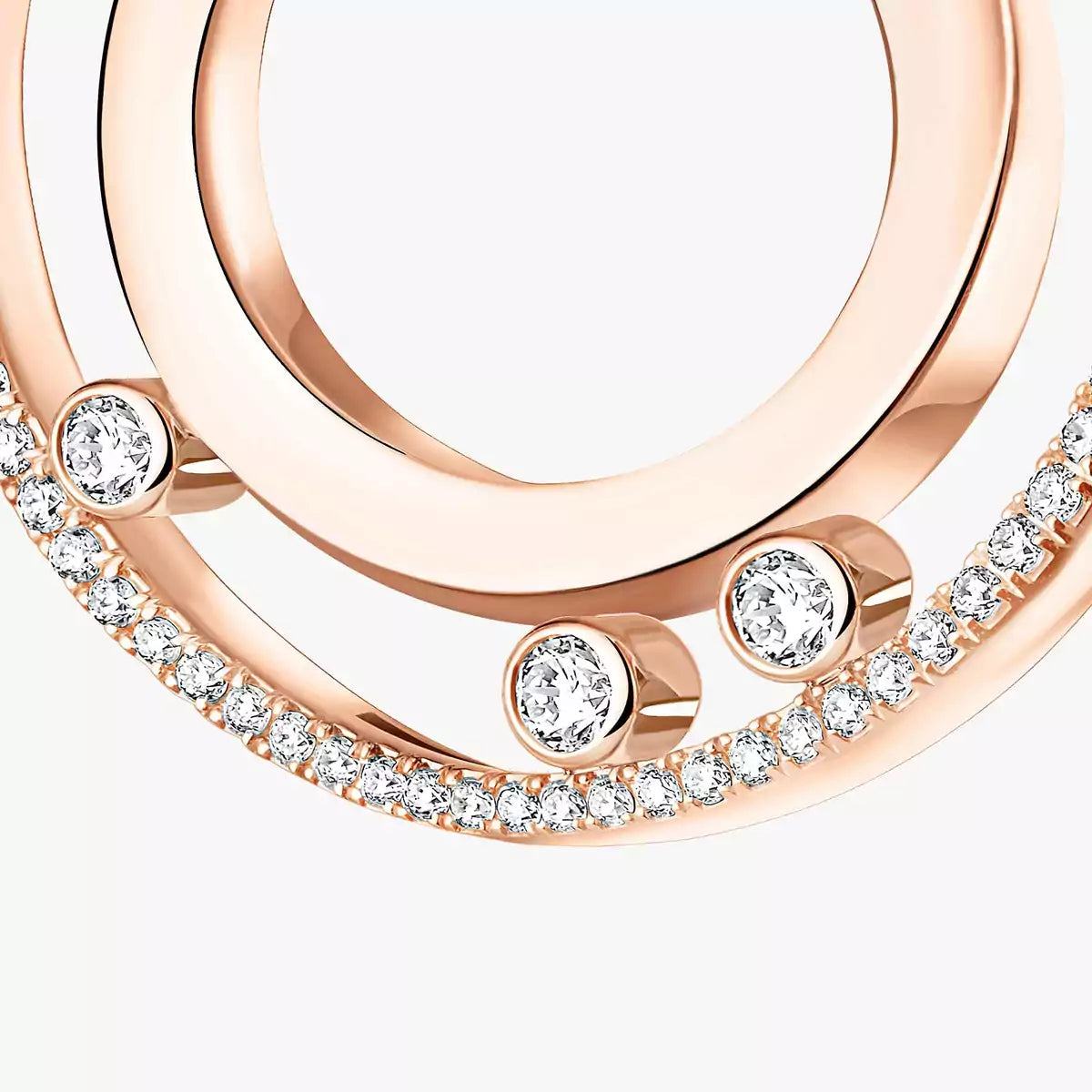 [⭐Hevara Jewelry]Move Romane Small Diamond Hoop Earrings