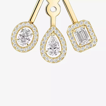[⭐Hevara Jewelry] My Twin Trio  Diamond Earrings