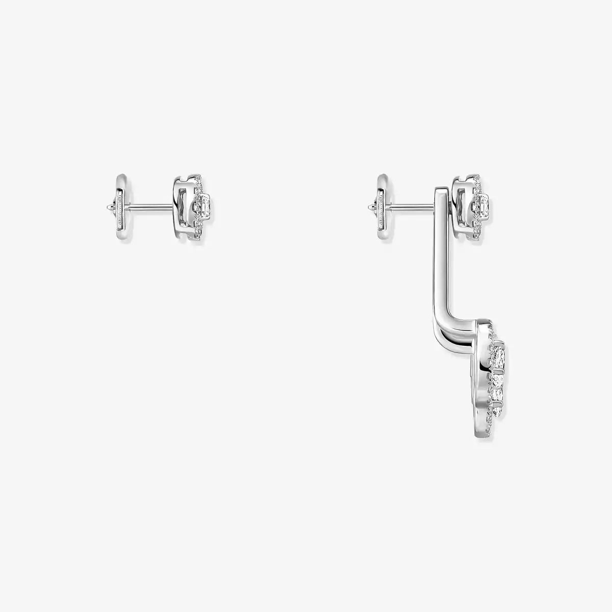 [⭐Hevara Jewelry] My Twin Trio  Diamond Earrings