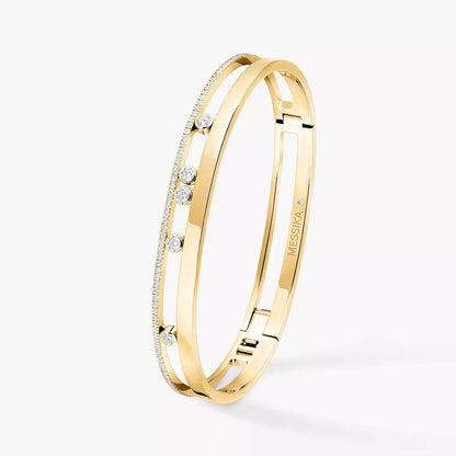 [⭐Hevara Jewelry]Move Romane Diamond Bangle Bracelet