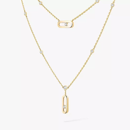 [⭐Hevara Jewelry] Move Uno Diamond Necklace