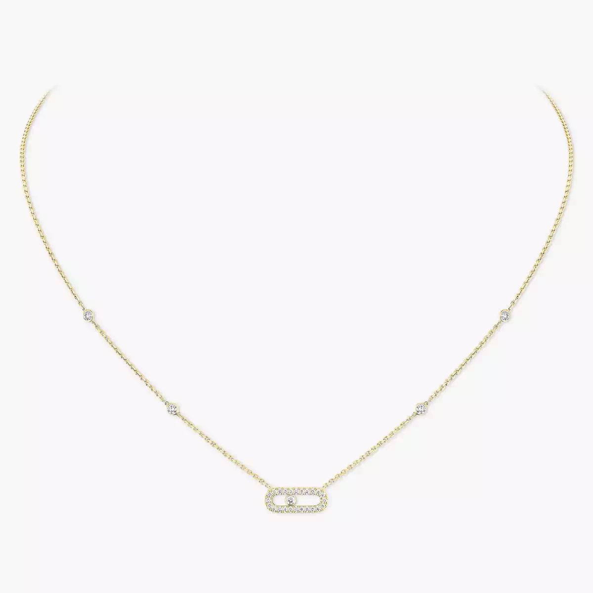 [⭐Hevara Jewelry]Diamond Necklace Move Uno