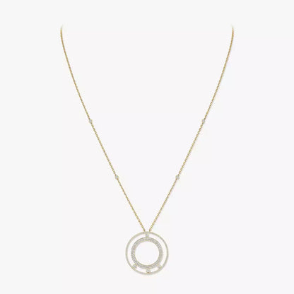 [⭐Hevara Jewelry]Move Romane Long Pave_-Set Diamond Necklace