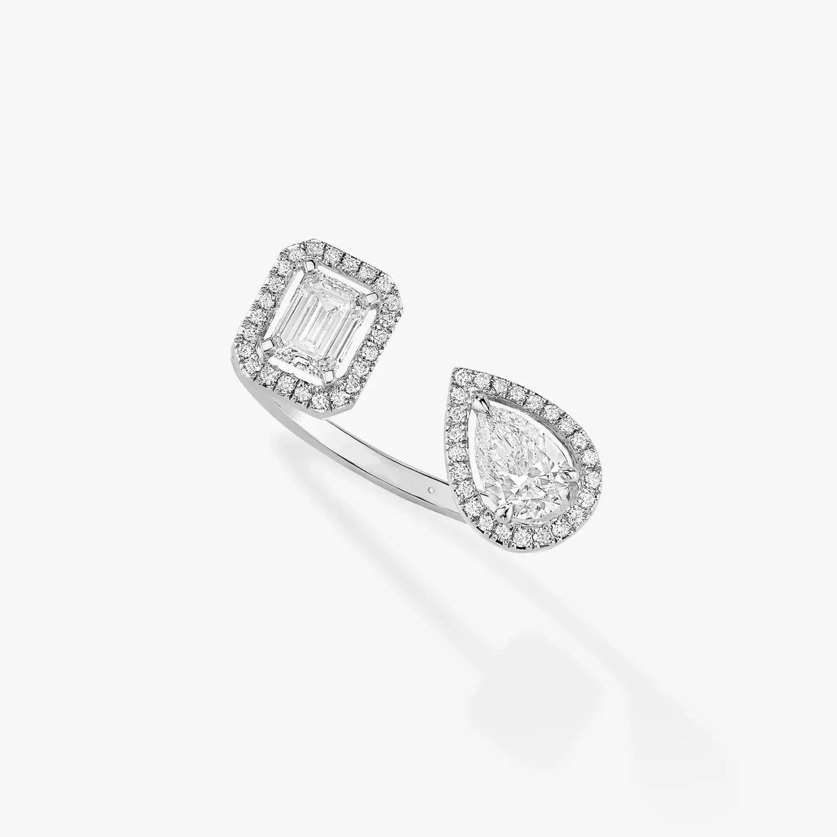 [⭐Hevara Jewelry]MY TWIN TOI & MOI SILVER DIAMOND RING