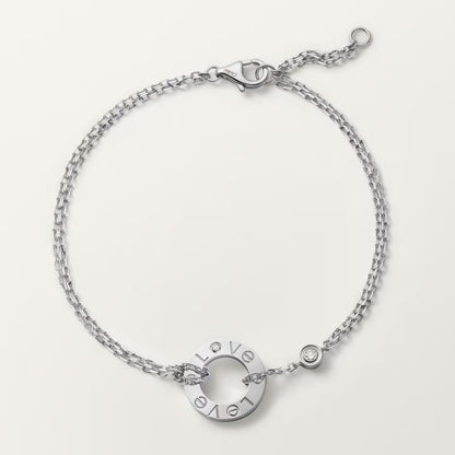 [⭐Hevara Jewelry]LOVE BRACELET 2 DIAMOND