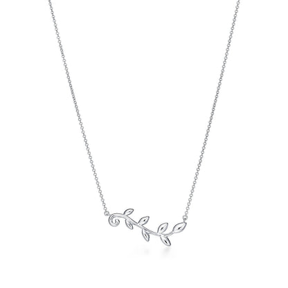 [Hevara Jewelry]PALOMA PICASSO STERLING SILVER OLIVE BRANCH NECKLACE