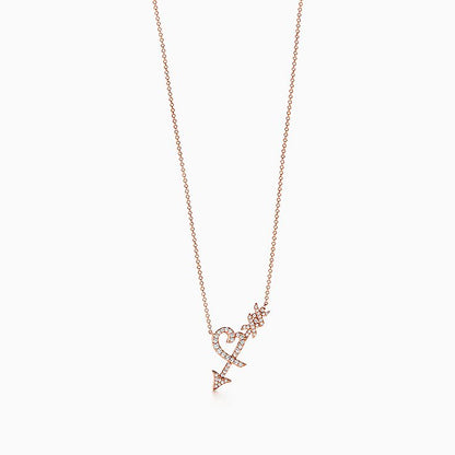 [Hevara Jewelry]COLGANTE HEART & ARROW NECKLACE