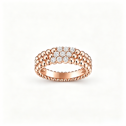 [⭐Hevara Jewelry] THREE-ROW DIAMOND RING