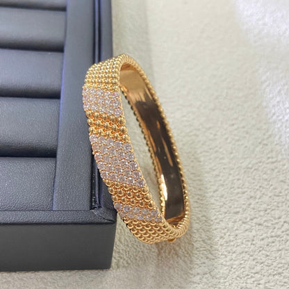 [⭐Hevara Jewelry]  FIVE-ROW DIAMOND BRACELET