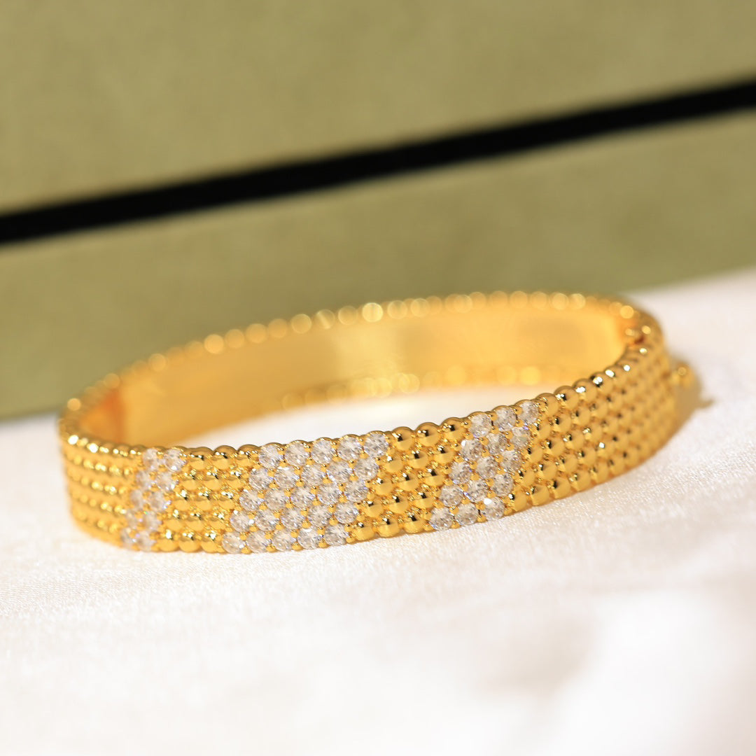 [⭐Hevara Jewelry]  FIVE-ROW DIAMOND BRACELET