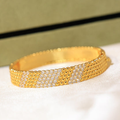 [⭐Hevara Jewelry]  FIVE-ROW DIAMOND BRACELET