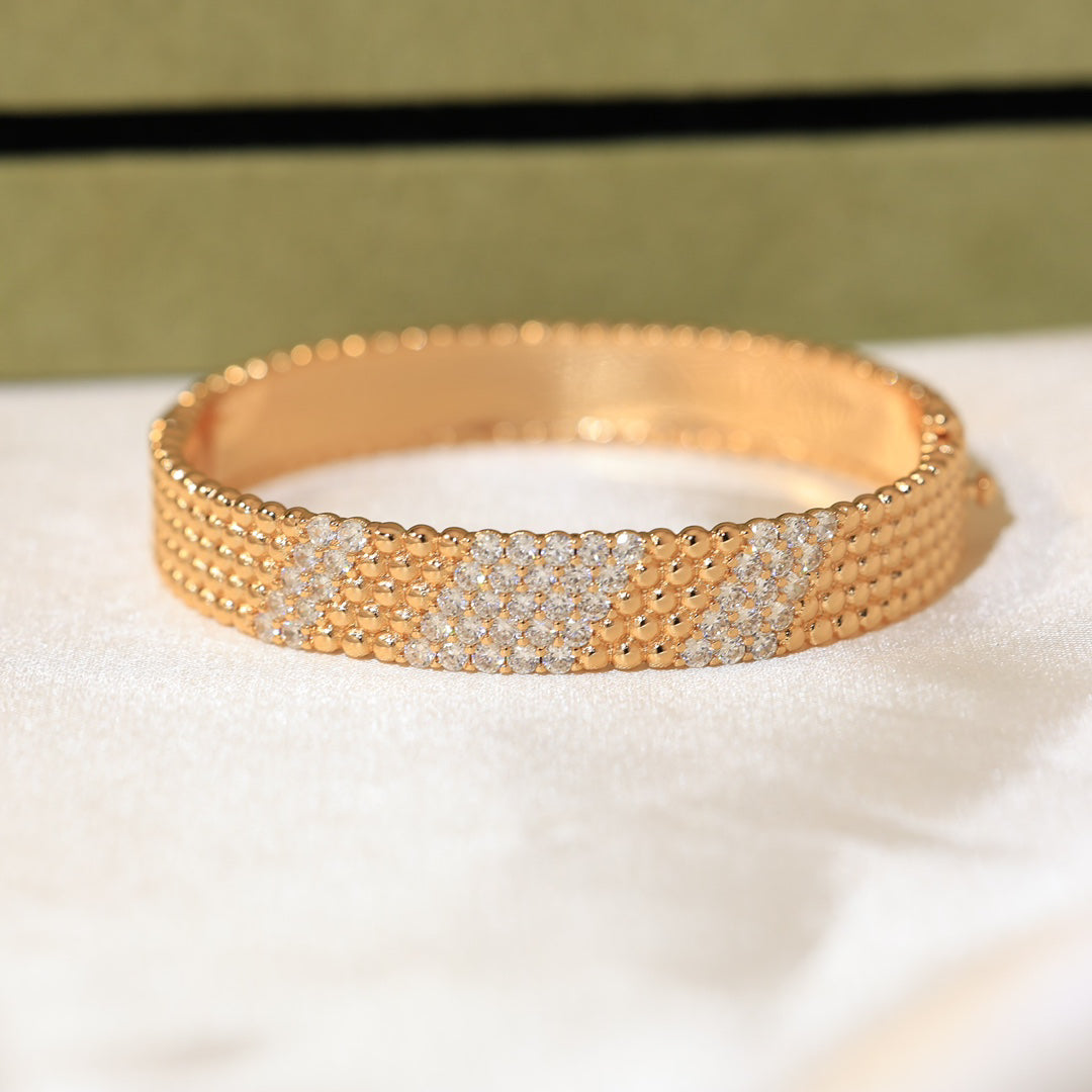 [⭐Hevara Jewelry]  FIVE-ROW DIAMOND BRACELET