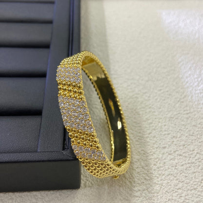 [⭐Hevara Jewelry]  FIVE-ROW DIAMOND BRACELET