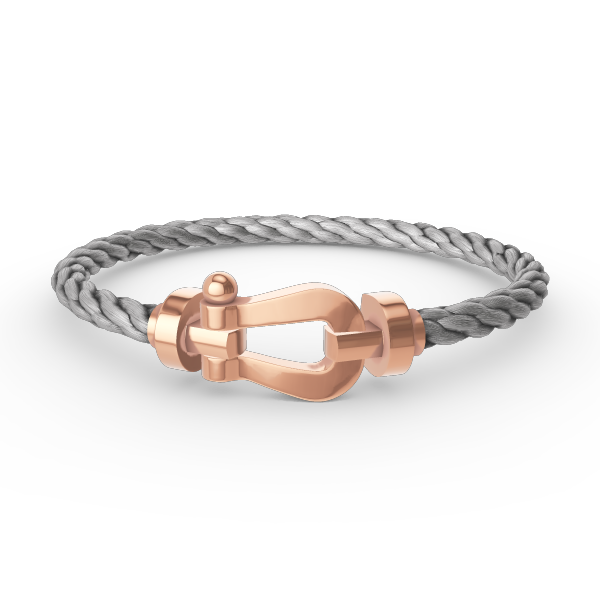 [⭐Hevara Jewelry]FORCE LARGE HORSESHOE NO DIAMOND BRACELET ROSE GOLD