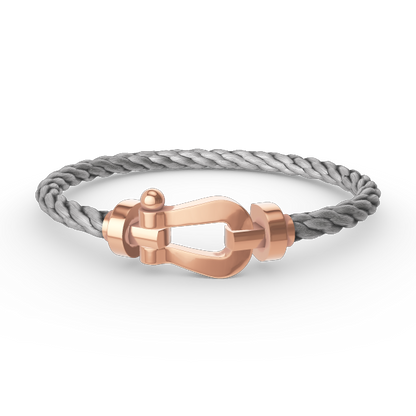 [⭐Hevara Jewelry]FORCE LARGE HORSESHOE NO DIAMOND BRACELET ROSE GOLD