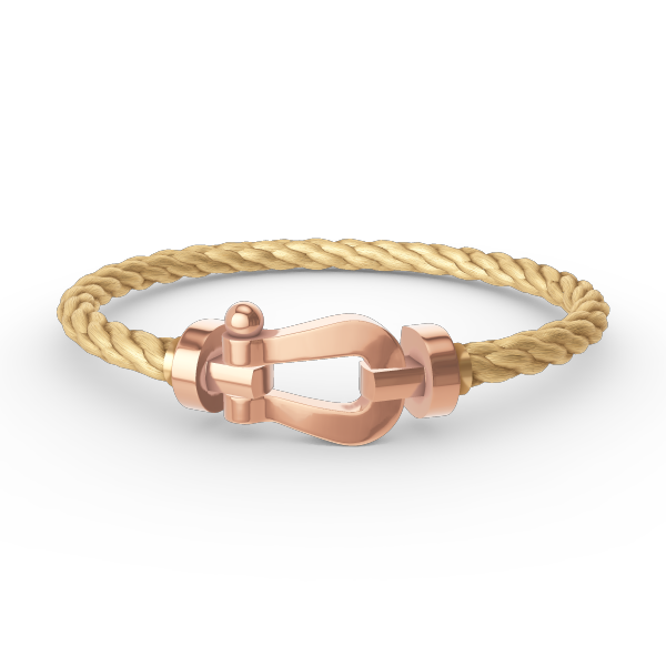 [⭐Hevara Jewelry]FORCE LARGE HORSESHOE NO DIAMOND BRACELET ROSE GOLD