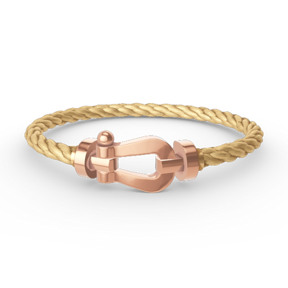[⭐Hevara Jewelry]FORCE LARGE HORSESHOE NO DIAMOND BRACELET ROSE GOLD