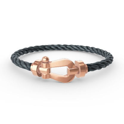 [⭐Hevara Jewelry]FORCE LARGE HORSESHOE NO DIAMOND BRACELET ROSE GOLD