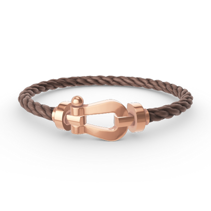 [⭐Hevara Jewelry]FORCE LARGE HORSESHOE NO DIAMOND BRACELET ROSE GOLD