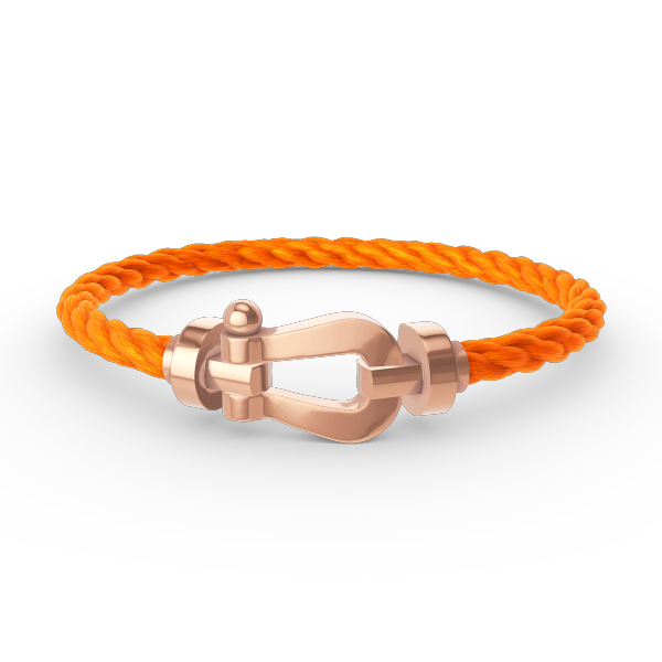 [⭐Hevara Jewelry]FORCE LARGE HORSESHOE NO DIAMOND BRACELET ROSE GOLD