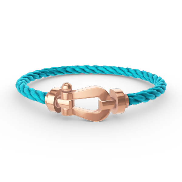 [⭐Hevara Jewelry]FORCE LARGE HORSESHOE NO DIAMOND BRACELET ROSE GOLD