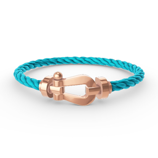 [⭐Hevara Jewelry]FORCE LARGE HORSESHOE NO DIAMOND BRACELET ROSE GOLD