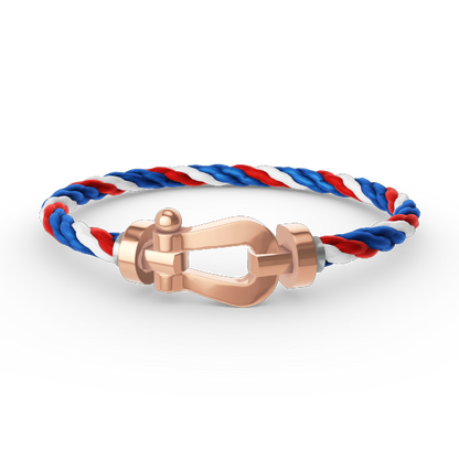 [⭐Hevara Jewelry]FORCE LARGE HORSESHOE NO DIAMOND BRACELET ROSE GOLD