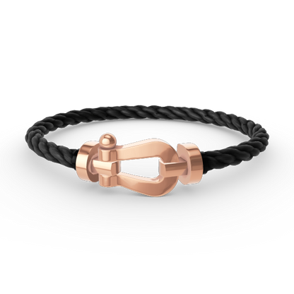 [⭐Hevara Jewelry]FORCE LARGE HORSESHOE NO DIAMOND BRACELET ROSE GOLD