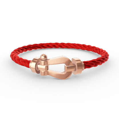 [⭐Hevara Jewelry]FORCE LARGE HORSESHOE NO DIAMOND BRACELET ROSE GOLD
